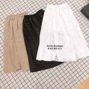 [Mã FASHIONXANH44 giảm 10% tối đa 30K đơn 99K] Chân váy đũi dài style Hàn Quốc - Dorita Boutique